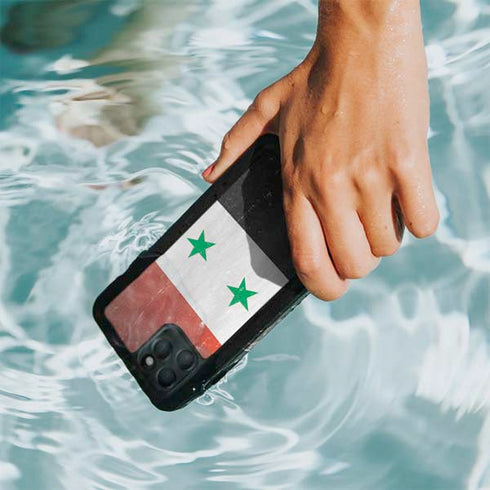 Syria Flag Distressed iPhone 11 Pro Max Waterproof Case
